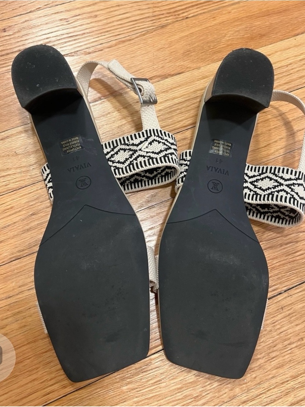 NWT Vivaia Square Toe Block Heel Sandals (Luna) Size EU 41 - Picture 9 of 9